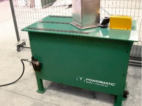 Cravadora pneumática para canto Powermatic — vista 1